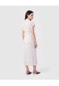Vestido Camisero Largo   Para Mujer Blanco Patprimo de Patprimo