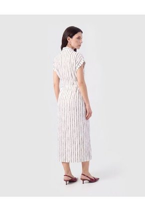 Vestido Camisero Largo   Para Mujer Blanco Patprimo