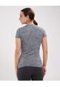 Camiseta Deportiva Jaspeada  Para Mujer Negro Patprimo de Patprimo