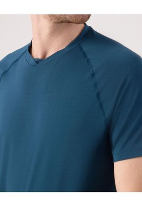 Camiseta Con Textura   Para Hombre Azul Patprimo