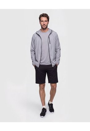 Bermuda Deportiva Banda Lateral Para Hombre Negro Patprimo