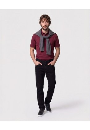 Polo Con Bolsillo De Parche   Para Hombre Vino Patprimo