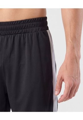 Bermuda Deportiva Banda Lateral Para Hombre Negro Patprimo