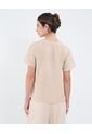 Blusa Para Mujer Manga Corta Color Beige Marca Patprimo #30123508 de Patprimo