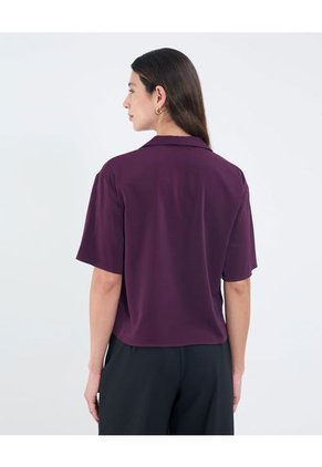 Camisa Para Mujer Manga Corta Color Morado Marca Patprimo #30010720