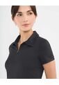 Polo Deportiva Con Cierre  Para Mujer Negro Patprimo de Patprimo