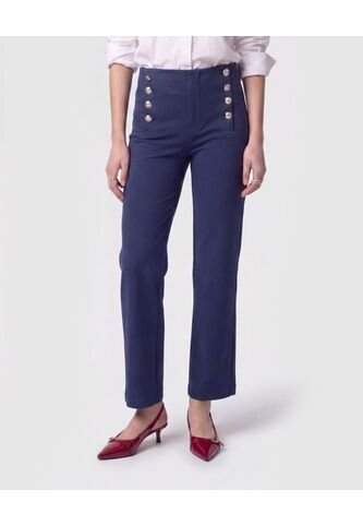 Leggings Con Botones   Para Mujer Azul Patprimo Patprimo