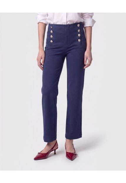 Leggings Con Botones   Para Mujer Azul Patprimo