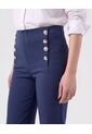 Leggings Con Botones   Para Mujer Azul Patprimo de Patprimo