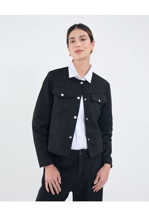 Chaqueta Para Mujer Desestructurada Color Negro Marca Patprimo #30080568