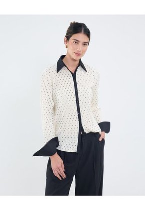 Camisa Para Mujer Manga Larga Color Blanco Marca Patprimo #30010684