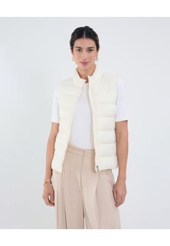 Chaleco Para Mujer Acolchado Color Blanco Marca Patprimo #30250040 Patprimo