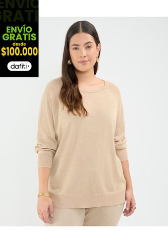 Saco Para Mujer Cuello Redondo Color Beige Marca Patprimo #14330225 Patprimo