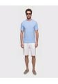 Camiseta Texturizada Cuello Redondo   Para Hombre Azul Patprimo de Patprimo