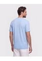 Camiseta Texturizada Cuello Redondo   Para Hombre Azul Patprimo de Patprimo