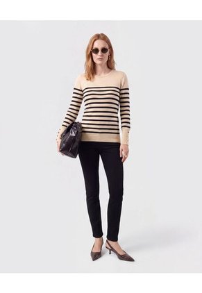 Jean Skinny De Tiro Alto Para Mujer Negro Patprimo