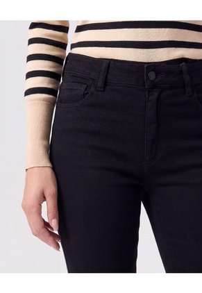 Jean Skinny De Tiro Alto Para Mujer Negro Patprimo