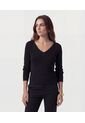 Saco  Para Mujer Cuello V Color Negro Marca Patprimo #30330676 de Patprimo