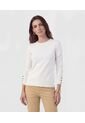 Saco  Para Mujer Cuello Redondo Color Blanco Marca Patprimo #30330678 de Patprimo