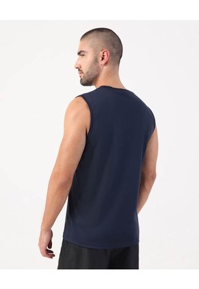 Camiseta Deportiva Unicolor Para Hombre Azul Patprimo