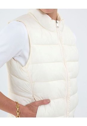 Chaleco Para Mujer Acolchado Color Blanco Marca Patprimo #30250040