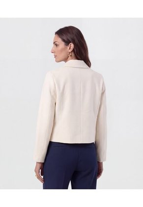 Chaqueta  Para Mujer Trucker Color Crema Marca Patprimo #30080614