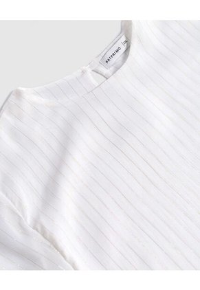 Blusa  Para Mujer Manga Corta Color Blanco Marca Patprimo #30123643