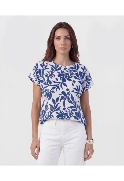 Blusa  Para Mujer Manga Corta Color Blanco Marca Patprimo #30128264