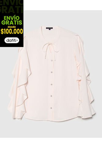 Blusa Para Mujer Manga Larga Color Blanco Marca Patprimo #30123146 Patprimo