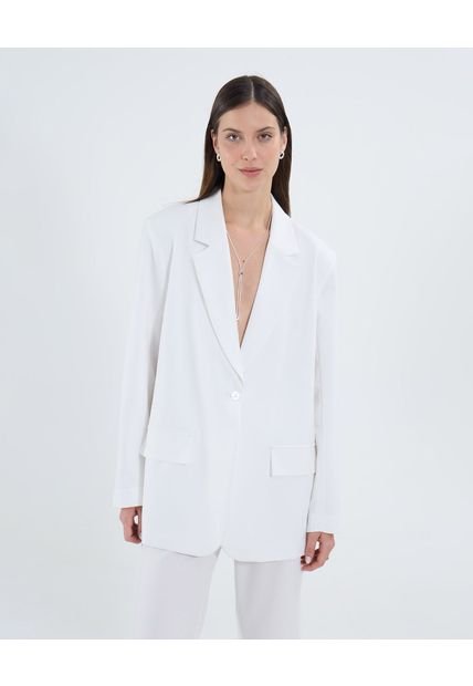 Blazer Para Mujer  Color Blanco Marca Patprimo #30400145