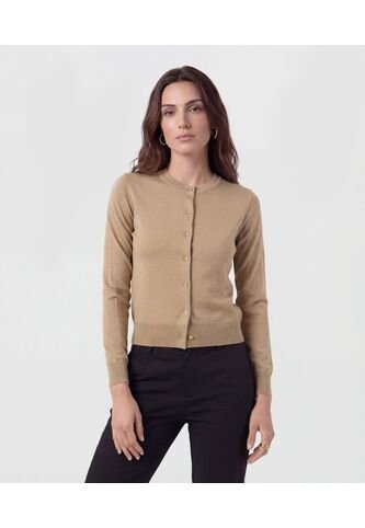 Saco  Para Mujer Cardigan Color Café Marca Patprimo #30330675 Patprimo
