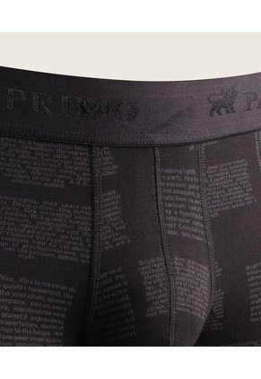 Boxer X1 Para Hombre Fleat Seamer Medio Color Negro Marca Patprimo #44000093