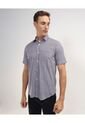 Camisa Manga Corta Preteñida Regular Fit  Para Hombre Vino Patprimo de Patprimo