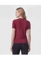Camiseta  Para Mujer Manga Corta Cuello Redondo Color Vino Marca Patprimo #30093895 de Patprimo