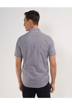Camisa Manga Corta Preteñida Regular Fit Para Hombre Vino Patprimo