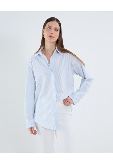 Camisa Para Mujer Manga Larga Color Azul Marca Patprimo #30010742