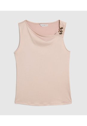 Camiseta Para Mujer Manga Sisa Moda Color Rosa Marca Patprimo #30098223