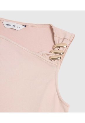 Camiseta Para Mujer Manga Sisa Moda Color Rosa Marca Patprimo #30098223