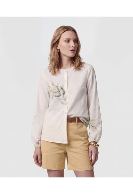 Blusa  Para Mujer Manga Larga Color Blanco Marca Patprimo #30128218