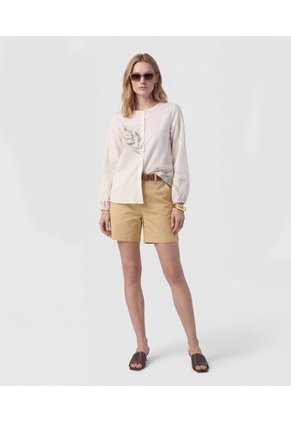 Blusa  Para Mujer Manga Larga Color Blanco Marca Patprimo #30128218