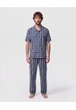 Pijama Resort M/C P/L Preteñido - Regalable  Para Hombre Azul Patprimo de Patprimo