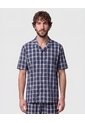 Pijama Resort M/C P/L Preteñido - Regalable  Para Hombre Azul Patprimo de Patprimo