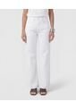 Jean  Para Mujer Wide-Leg Color Blanco Marca Patprimo #30160514 de Patprimo