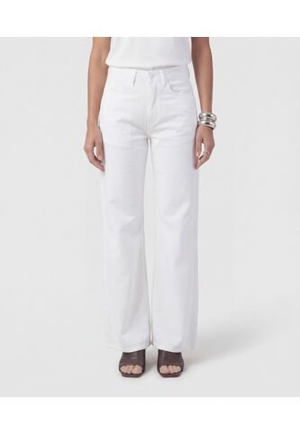 Jean  Para Mujer Wide-Leg Color Blanco Marca Patprimo #30160514 Patprimo