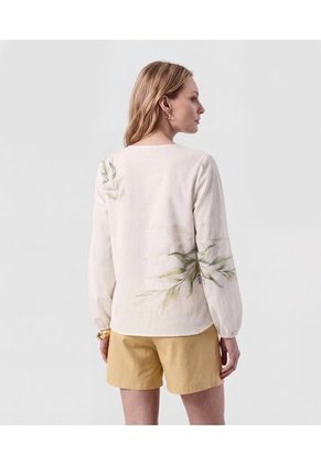 Blusa  Para Mujer Manga Larga Color Blanco Marca Patprimo #30128218