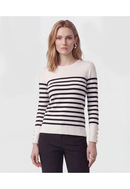 Saco  Para Mujer Cuello Redondo Color Blanco Marca Patprimo #30330680