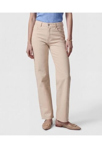 Jean  Para Mujer Wide-Leg Color Beige Marca Patprimo #30160511 Patprimo