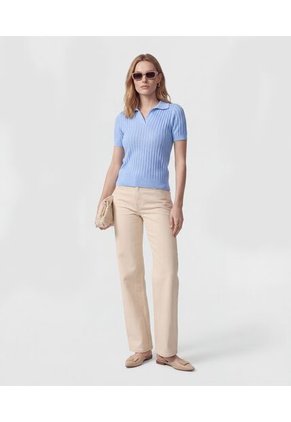 Jean  Para Mujer Wide-Leg Color Beige Marca Patprimo #30160511