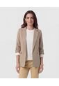 Chaqueta  Para Mujer Blazer Color Café Marca Patprimo #30080606 de Patprimo