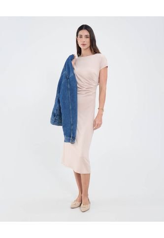 Vestido Para Mujer M/C Medio Color Beige Marca Patprimo #30171066 Patprimo